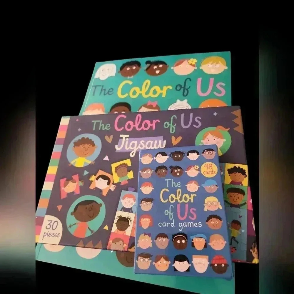 The Color of Us Bundle of: 1.Coloring book 2. Card Games 3. Jig Saw Puzzle - Picture 1 of 5